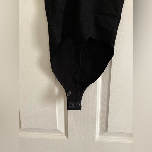 Free People Intimately Black Larissa Snap Button Bodysuit - Picture 6 of 9